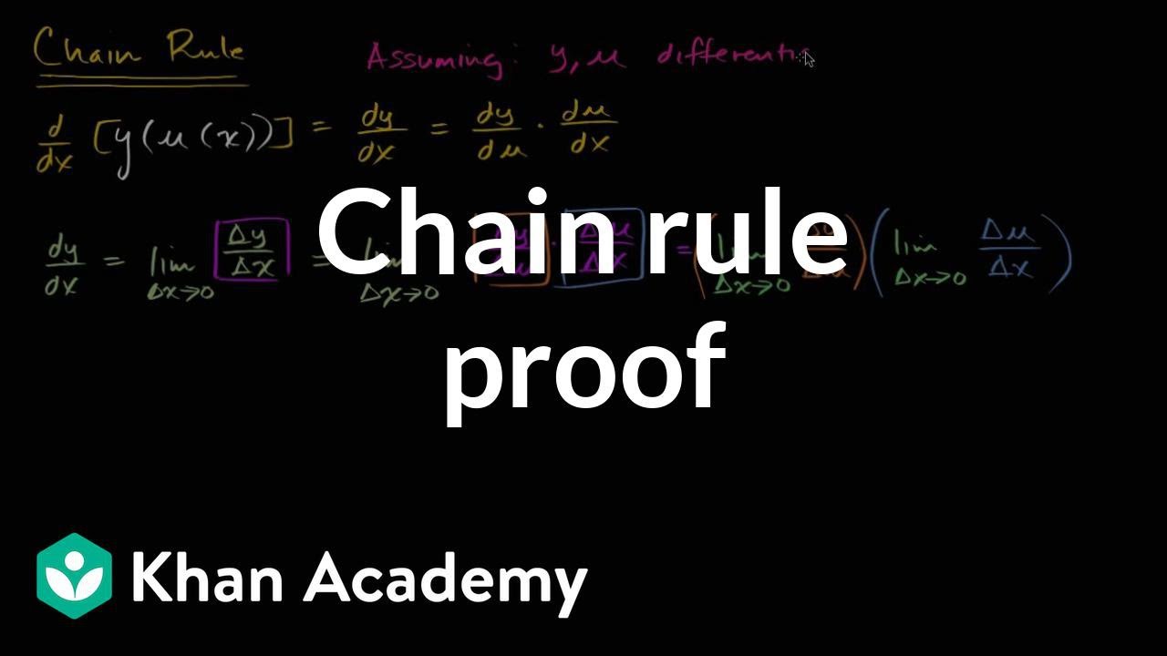 Chain rule proof | Derivative rules | AP Calculus AB | Khan Academy