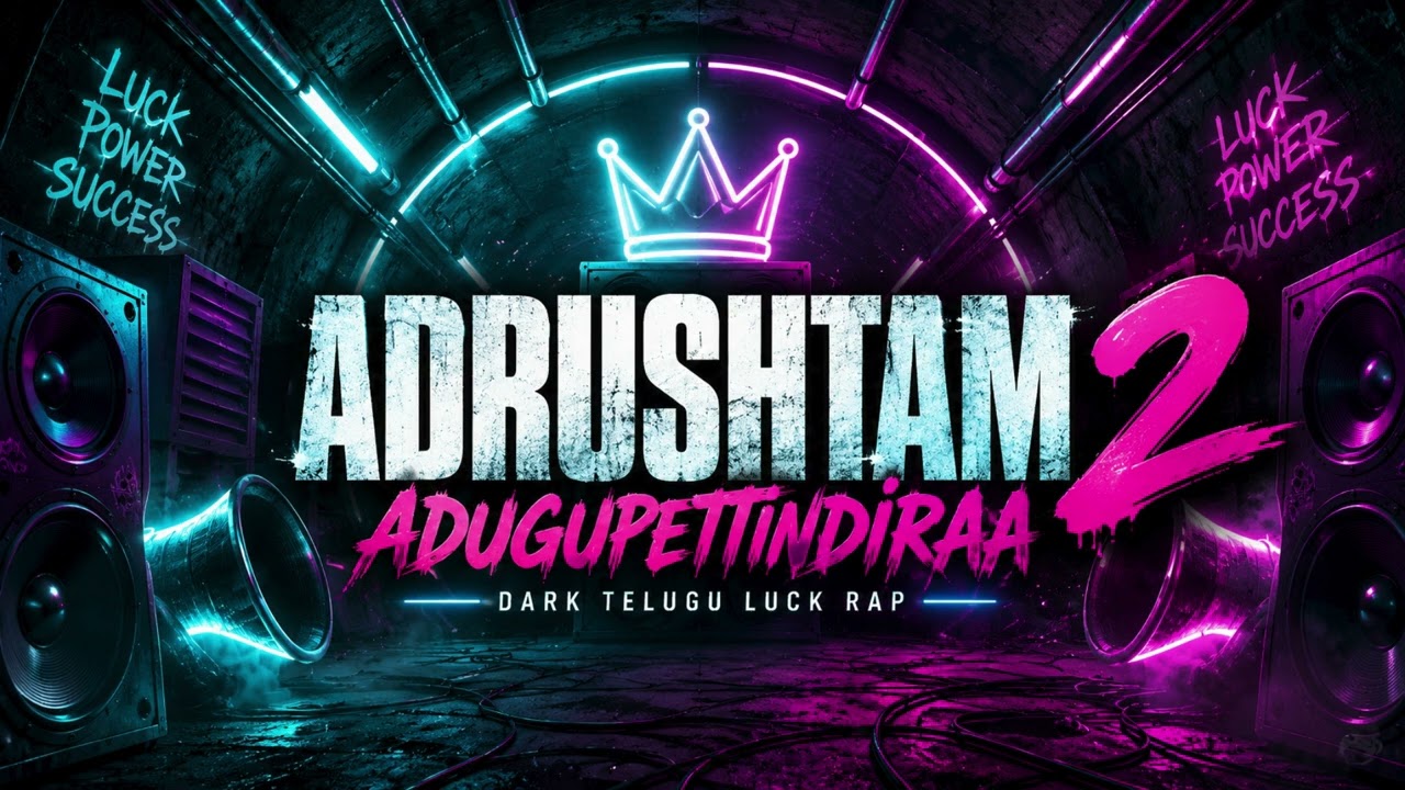 ADRUSHTAM ADUGUPETTINDIRAA 2 | Telugu Rap Song 2026 | Dark Luck Rap 🔥