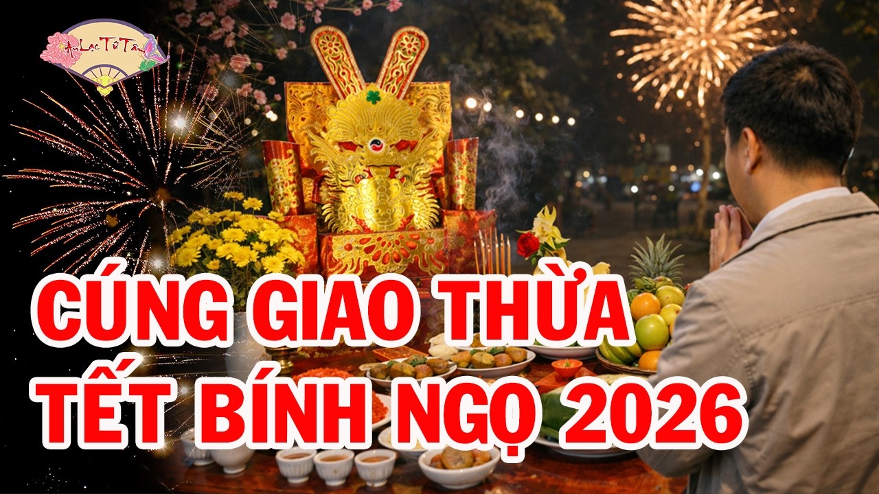 Hướng Dẫn Lễ C&uacute;ng Giao Thừa Trong Nh&agrave; V&agrave; Ngo&agrave;i Trời Năm 2026 B&iacute;nh Ngọ Theo Nghi Lễ Cổ Truyền