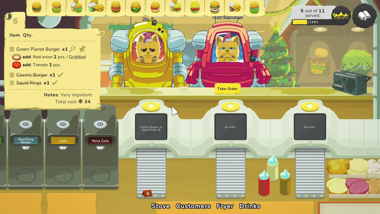 Galaxy Burger Gameplay No Commentary