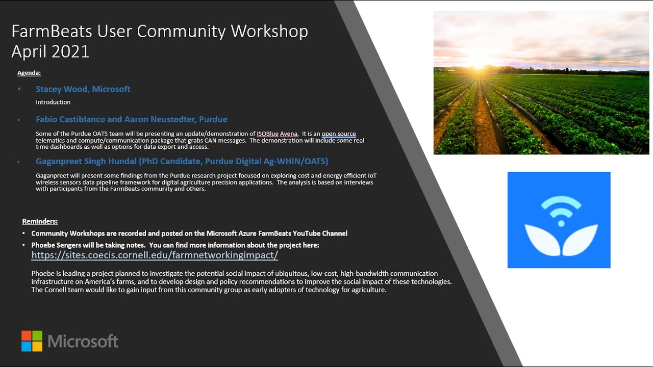 FarmBeats Workshop - 04/2021