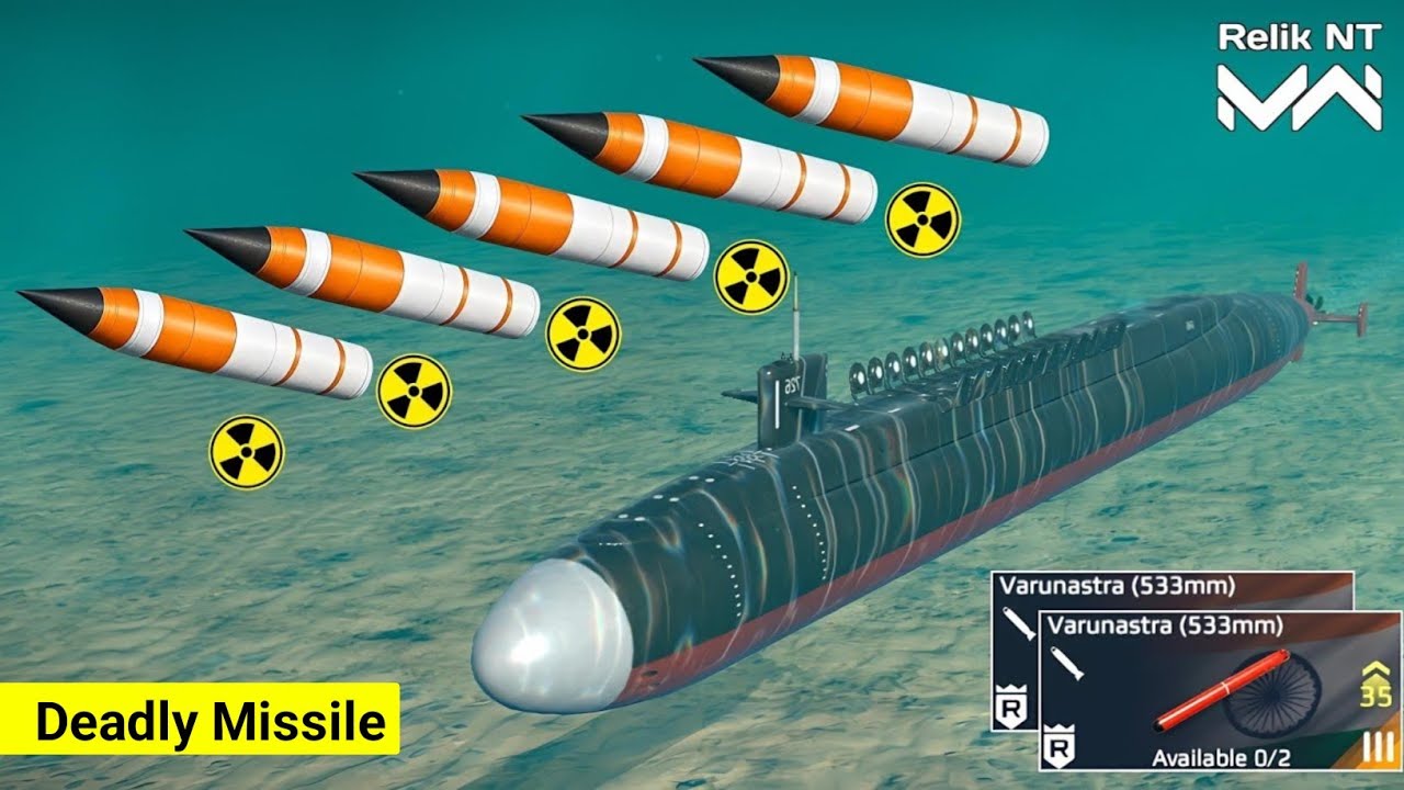 USS Ohio With 5x K-5 SLBM And Varunastra Torpedo - Modern Warships Alpha Test 