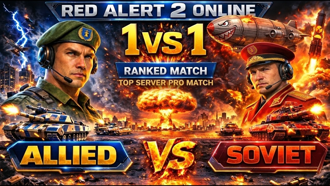 TOP SERVER 1v1 | P3i866Mhz vs pianoboy Ranked Match | Red Alert 2 Online – RTS Strategy Game