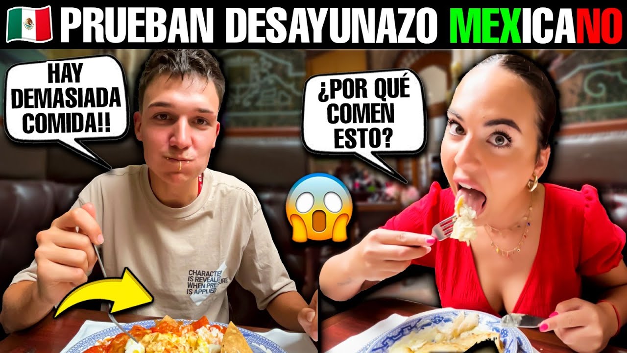 🇪🇸 MIS SOBRINOS PRUEBAN el TÍPICO DESAYUNO MEXICANO y *quedan sorprendidos*😱¡ES DEMASIADA COMIDA!