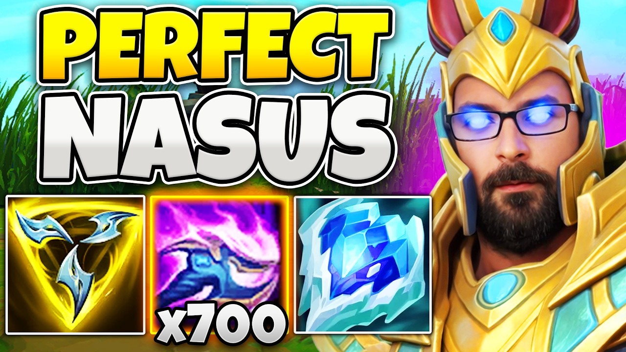 WHEN NASUS STACKS ABSOLUTELY PERFECT FOR 25 MINUTES STRAIGHT! (GOOD LUCK ENEMY TEAM)