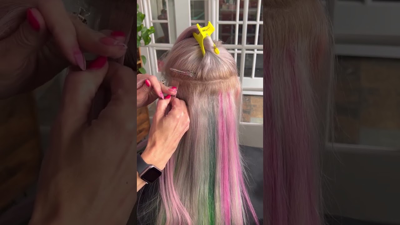 Spring Hair using Great Lengths Tape-in Extensions