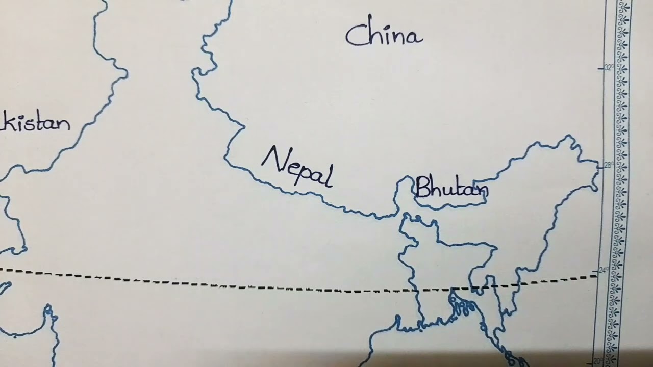 Граничащие с Индией страны 🇮🇳 // легко указать на карте Индии для студентов.