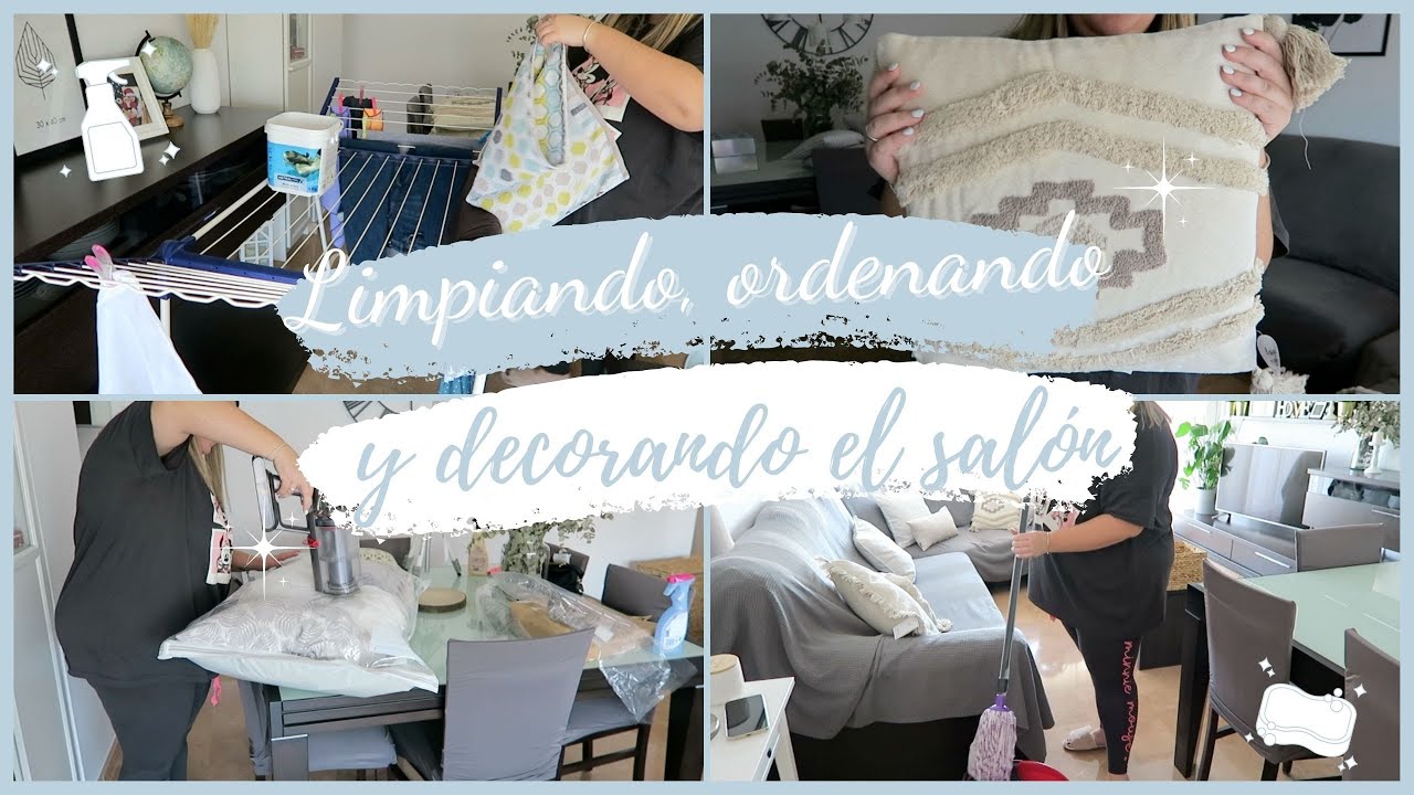 🧹LIMPIANDO Y DECORANDO EL SALON 😍 | ORGANIZACIÓN ¡LIMPIA CONMIGO, MOTÍVATE! 🧼💪🏻