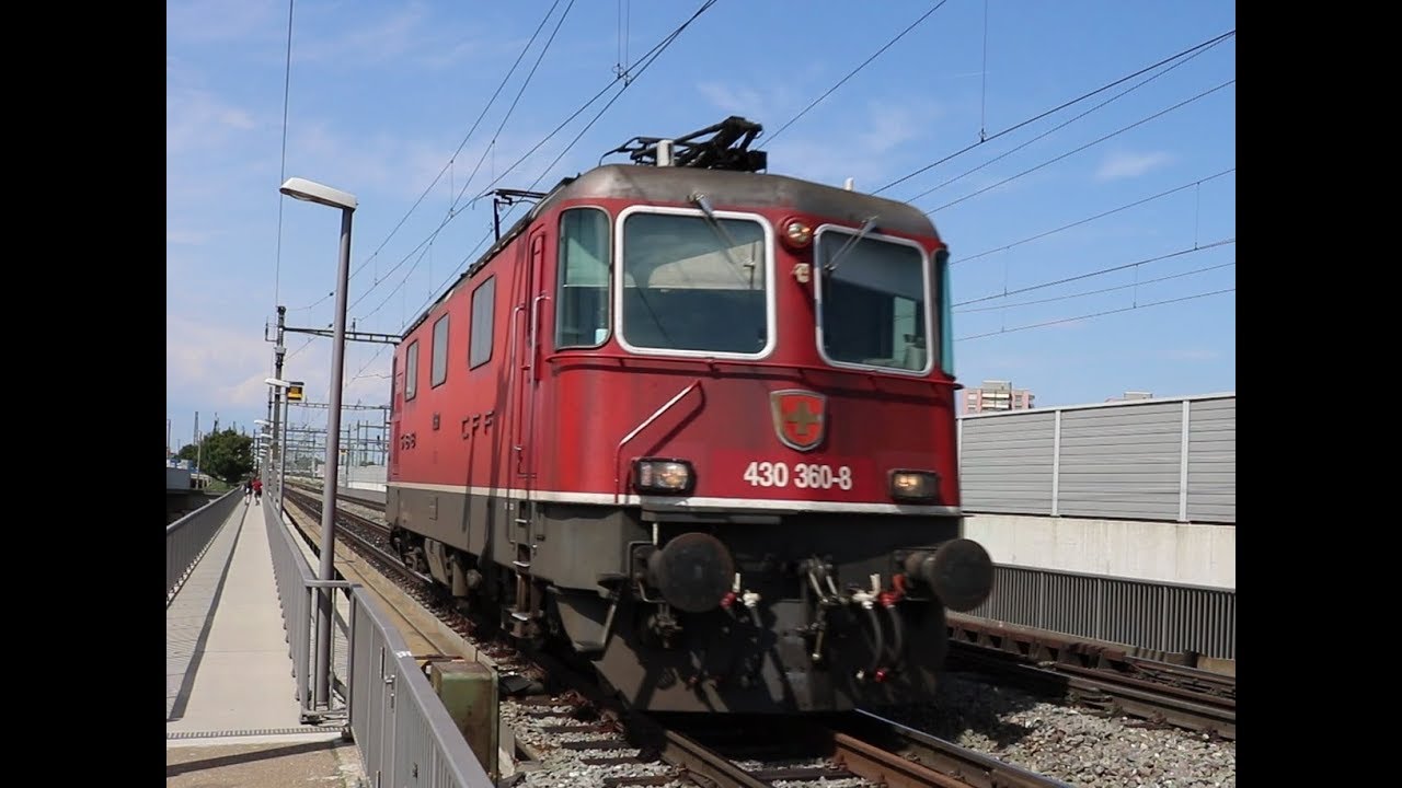 Eisenbahnverkehr an der Grenze Schweiz/Deutschland in Basel