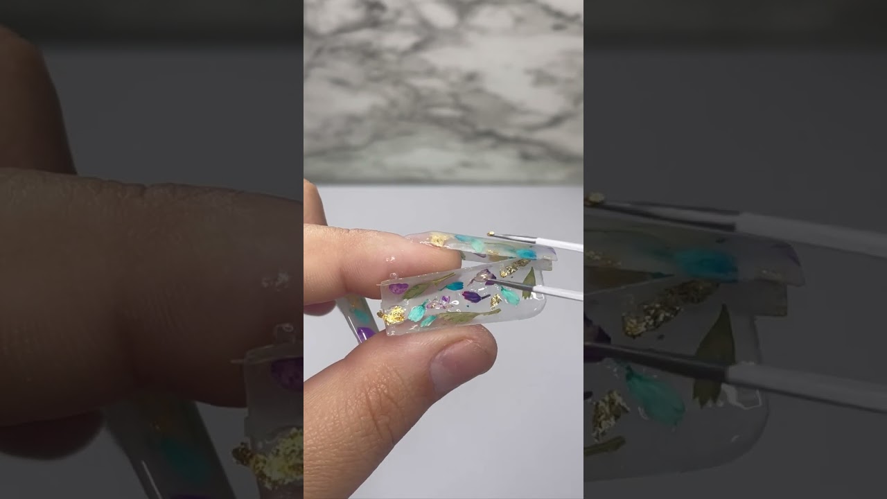 Viral Milk Bath Nails with Polygel! 🤍🌷 #milkbath