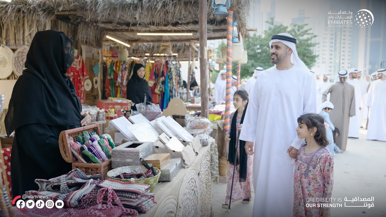 ذياب بن محمد بن زايد وعدد من الشيوخ يزورون مهرجان الحصن 2023