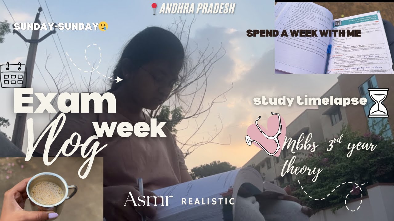 MBBS 3rdyr FINAL Theory Exams Week 📖🔥| 7 Days of Non-Stop Studying|Timelapse⏰| LATE nights|survival😭