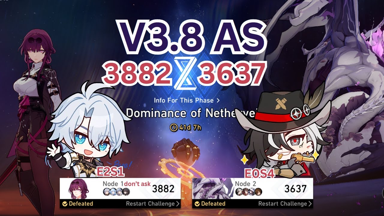 V3.8 Apocalyptic Shadow - E2S1 Phainon / E0S4 Boothill