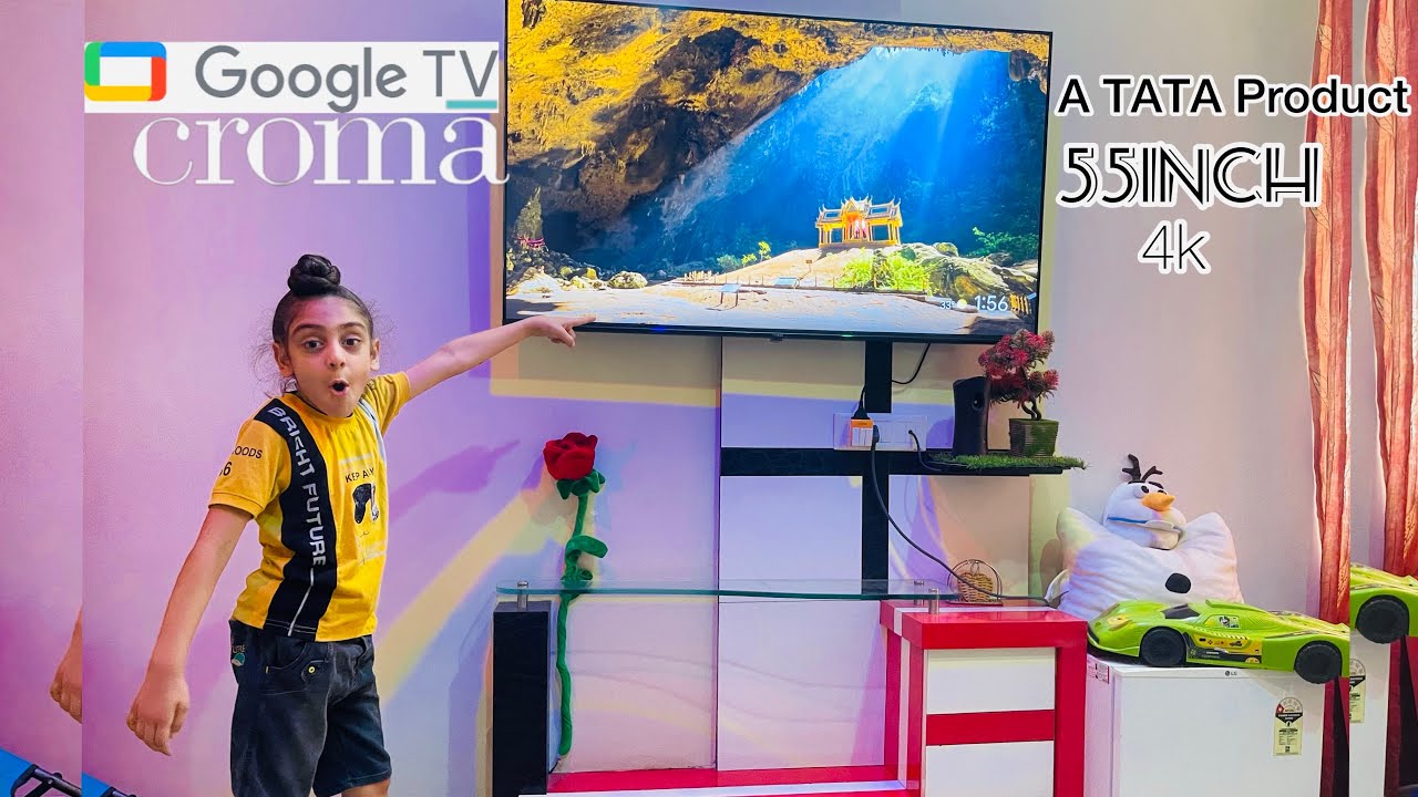 1k special Unboxing and Reviews of My new TATA Croma 140 cm (55 inch)4K Ultra HD LED GOOGLE TV Best