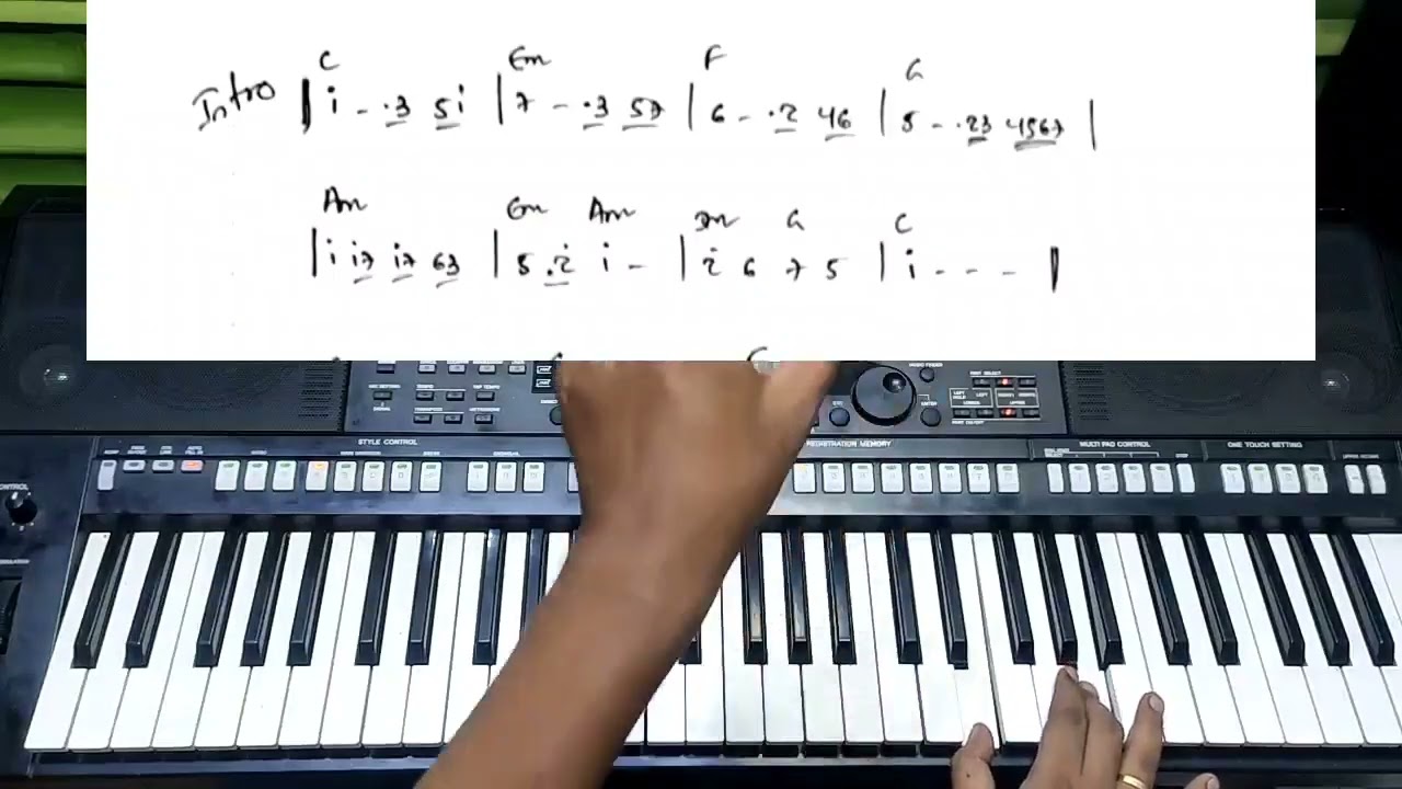 ဝါဆို အပိုင်း ၁..Piano Only တီးခတ်နည်း