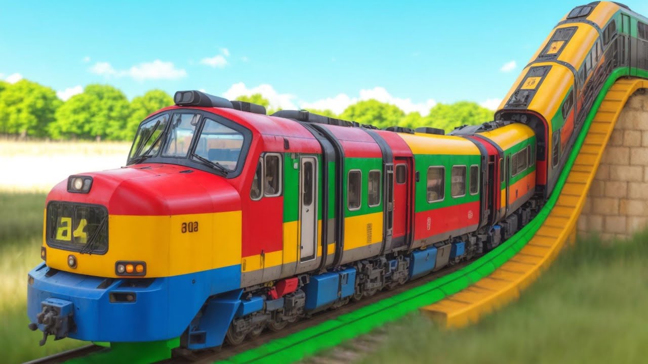 🔴 toy train fun ride - toy cartoon trains for kids - Kids videos for kids