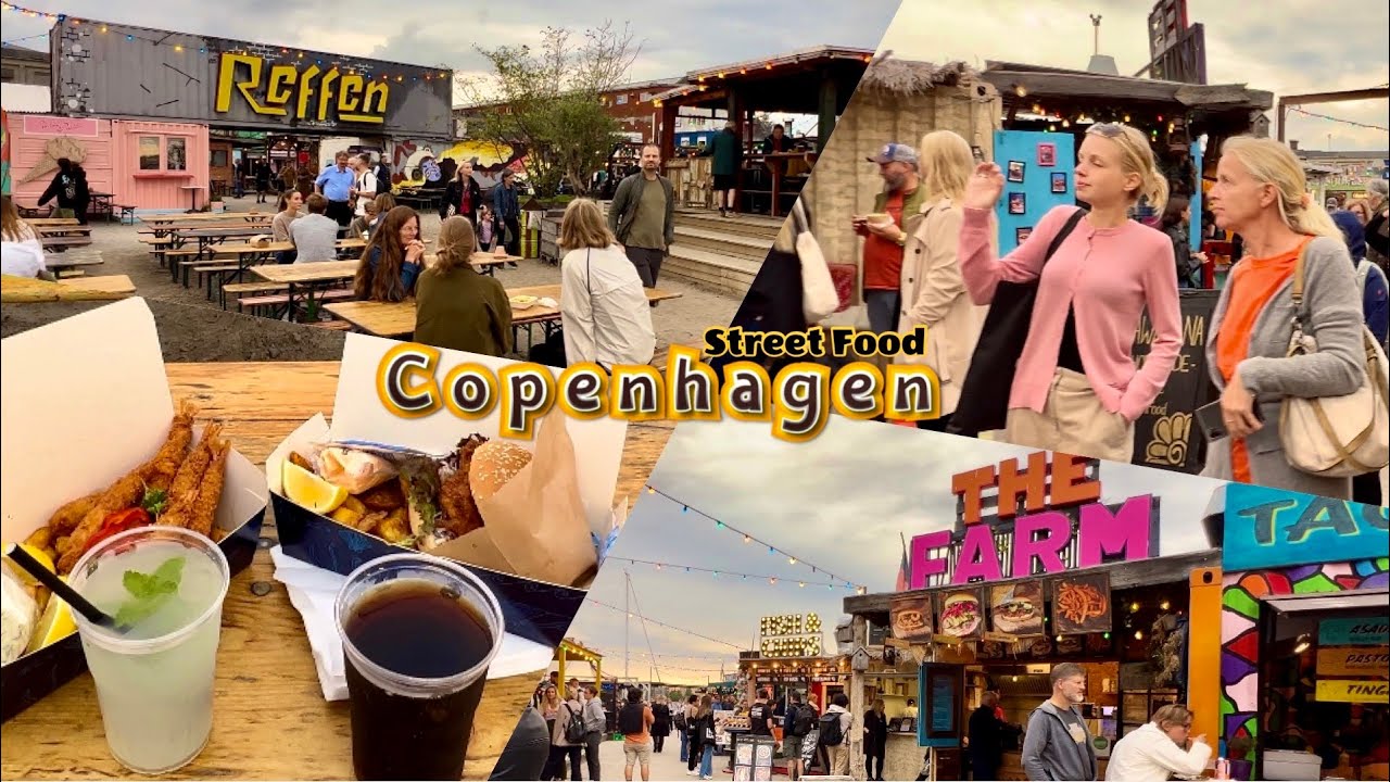 Reffen Street Food Copenhagen Denmark 2023 | 4K Walk #Refshaleøen