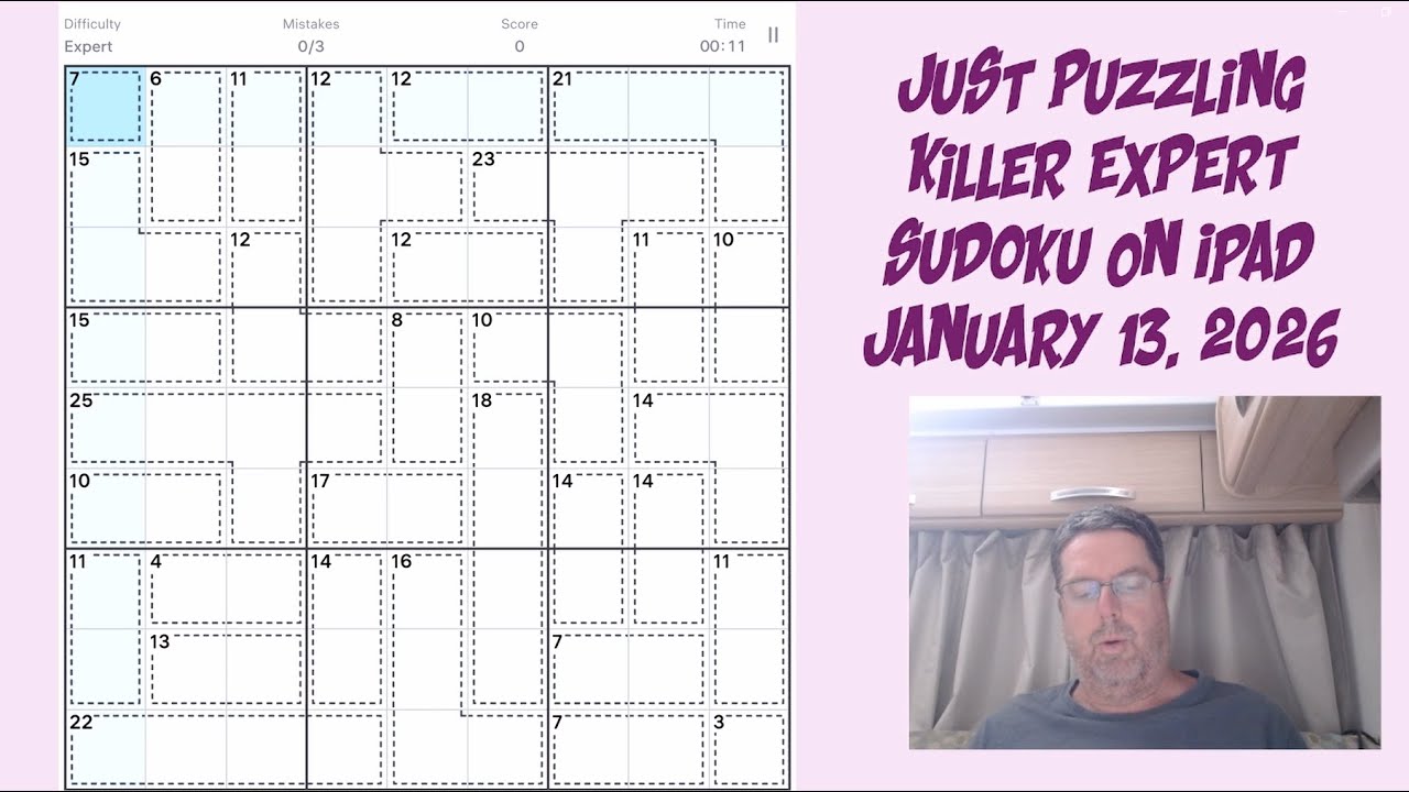 Learning Killer Sudoku By Doing and Explaining | January 13 2026