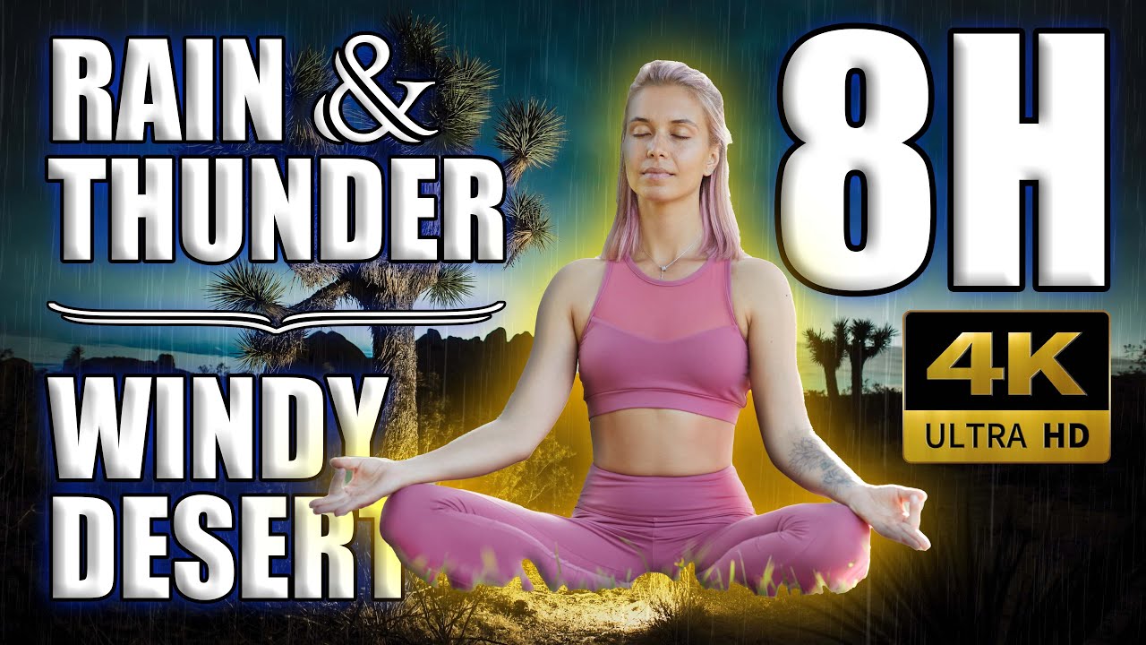 Mesmerizing Sounds of a Desert Storm - Wind, Rain and Thunder - No Music