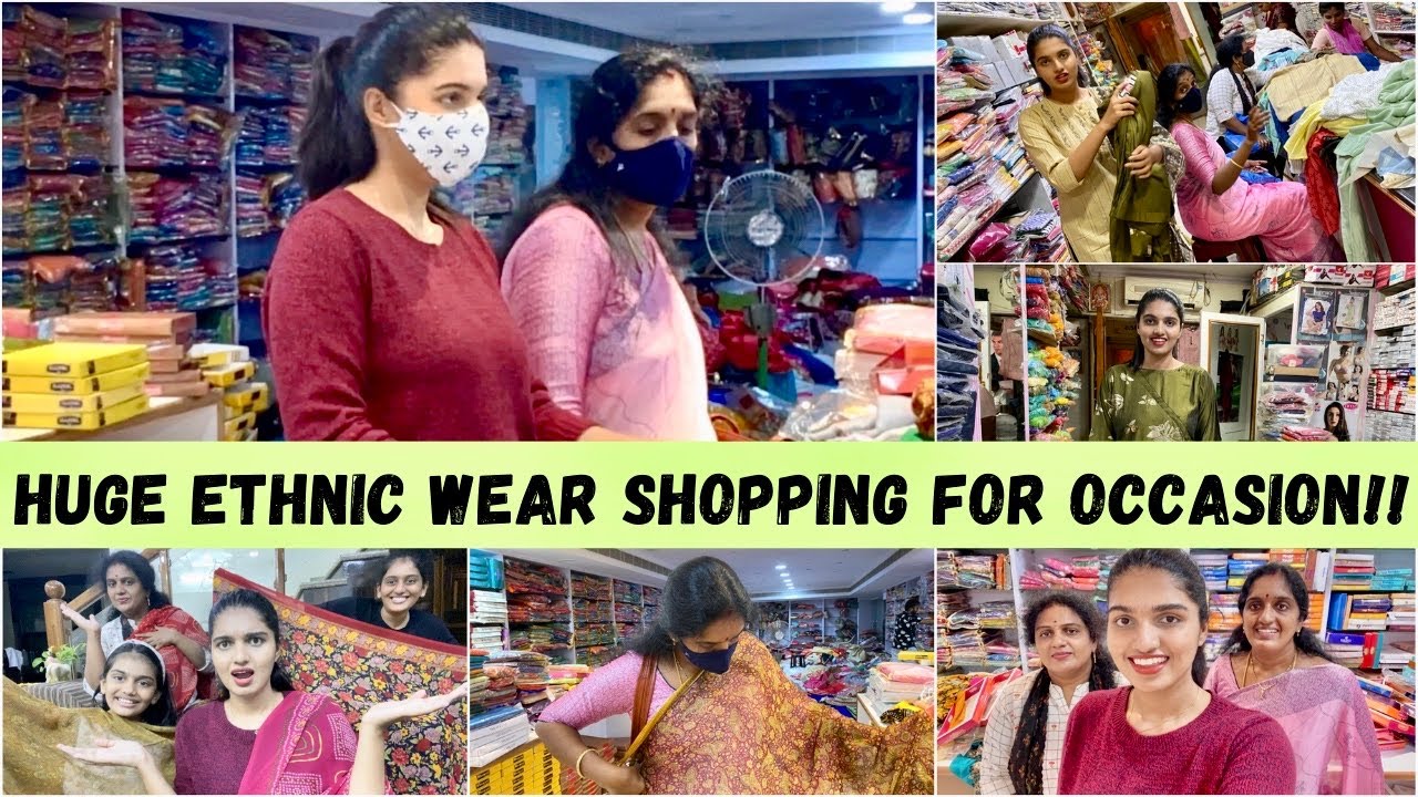 #DIML|Huge Ethnic Wear Shopping For Special Occasions|Sarees,Kurti Sets and More|Our Fav Places!?||