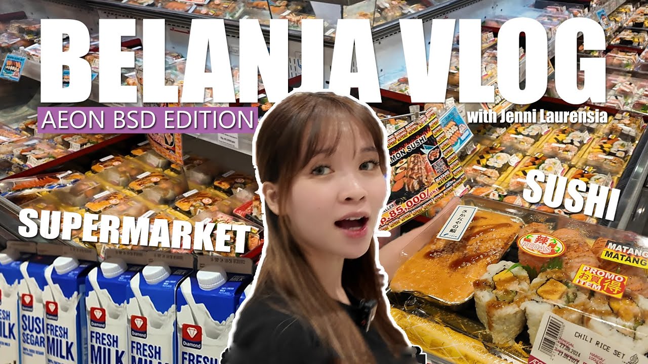 BELANJA DI AEON MALL BSD, MUTERIN SEMUA SUSHI SECTION DAN BORONG FRESH MILK BUAT BIKIN KOPI