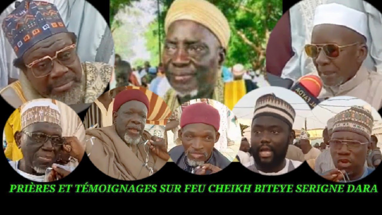 fun&eacute;railles de Serigne Dara ch,.Biteye : pri&egrave;res et t&eacute;moignages
