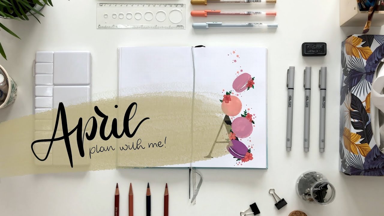 Plan With Me || April 2020 || Pastel Macaroons
