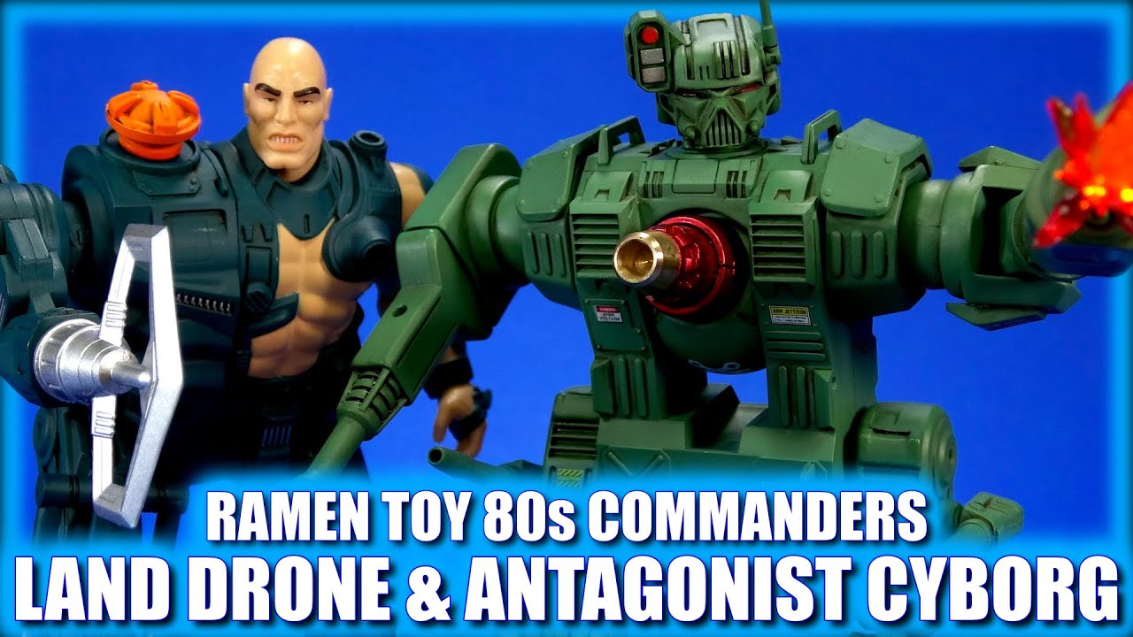 NOT CENTURIONS! Ramen Toy 80's Commanders Land Drone and Antagonist Cyborg Action Figure Review