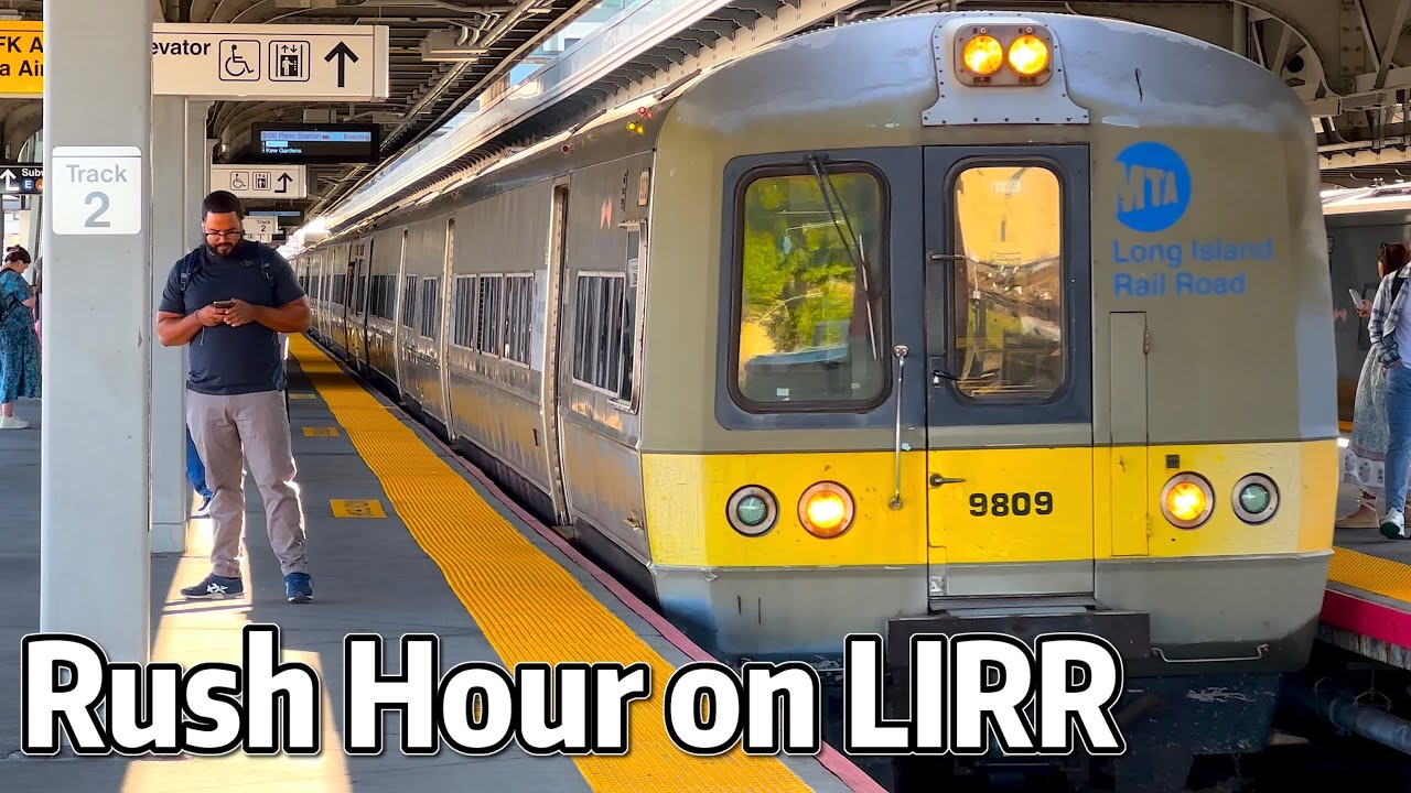 ⁴ᴷ⁶⁰ Rush Hour at Jamaica Station on the Long Island Rail Road