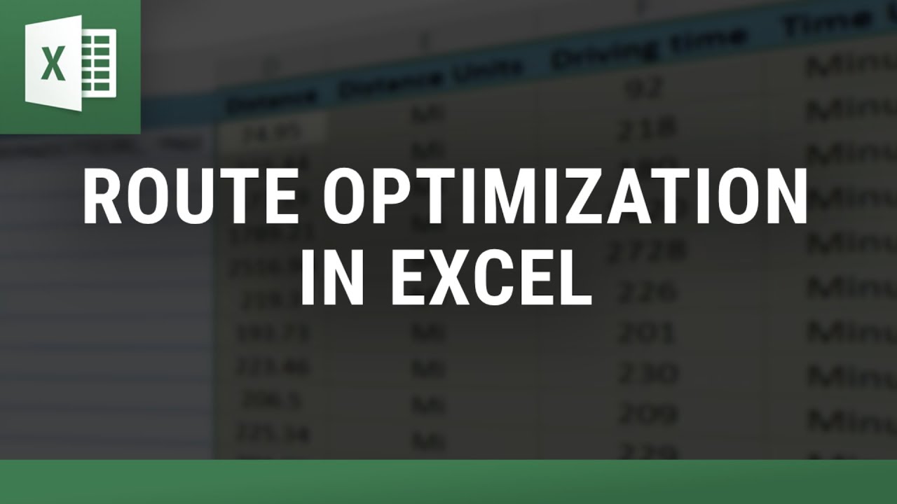 Route Optimization in Excel &ndash; Calculate the Most Efficient Route Automatically!