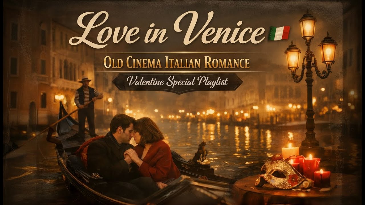 Love in Venice 🎞️🇮🇹 | Old Cinema Italian Romance (Valentine Special Playlist)