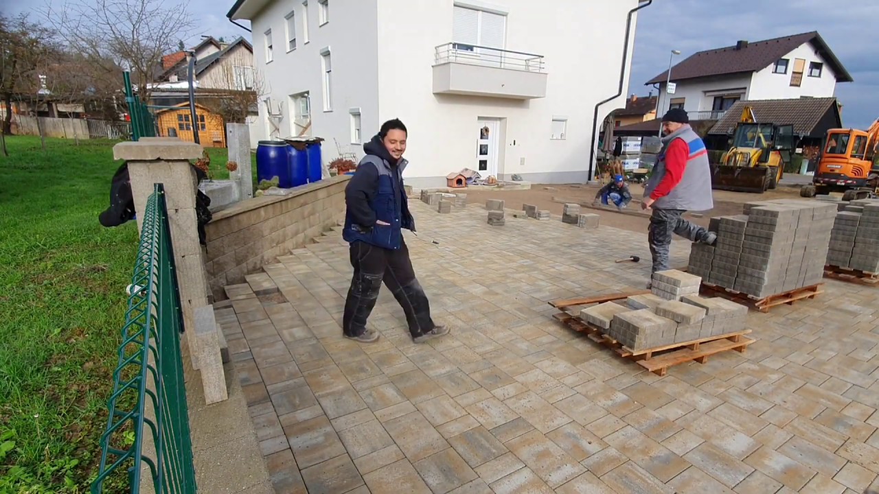 SLO: Tlakovanje      -       ENG: Laying pavers #G3