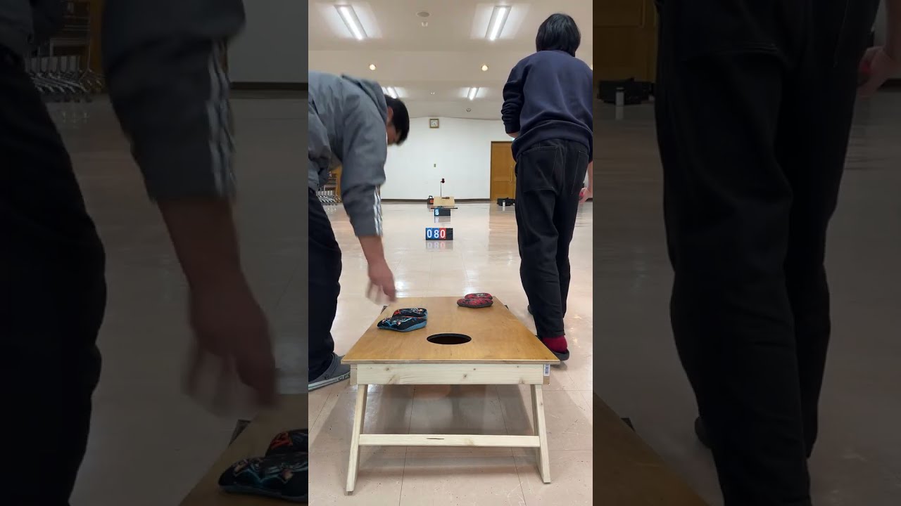 Cornhole practice!