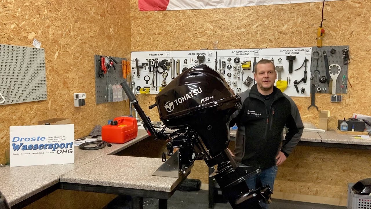 Droste Wassersport OHG - Tohatsu MFS 15 / MFS 20  EFI Handstart / Pinne, Einweisungsvideo + FAQ