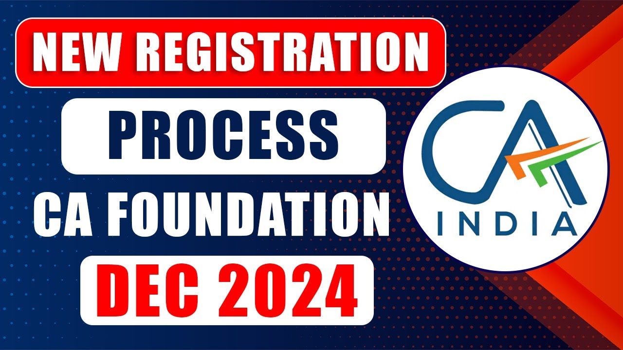 CA Foundation Registration Process May 2025 | Live Demo: Registration Process CA Foundation May 2025