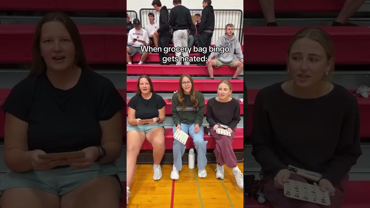 Grocery bag bingo can get a little heated! #hastingscollege #bingo #game