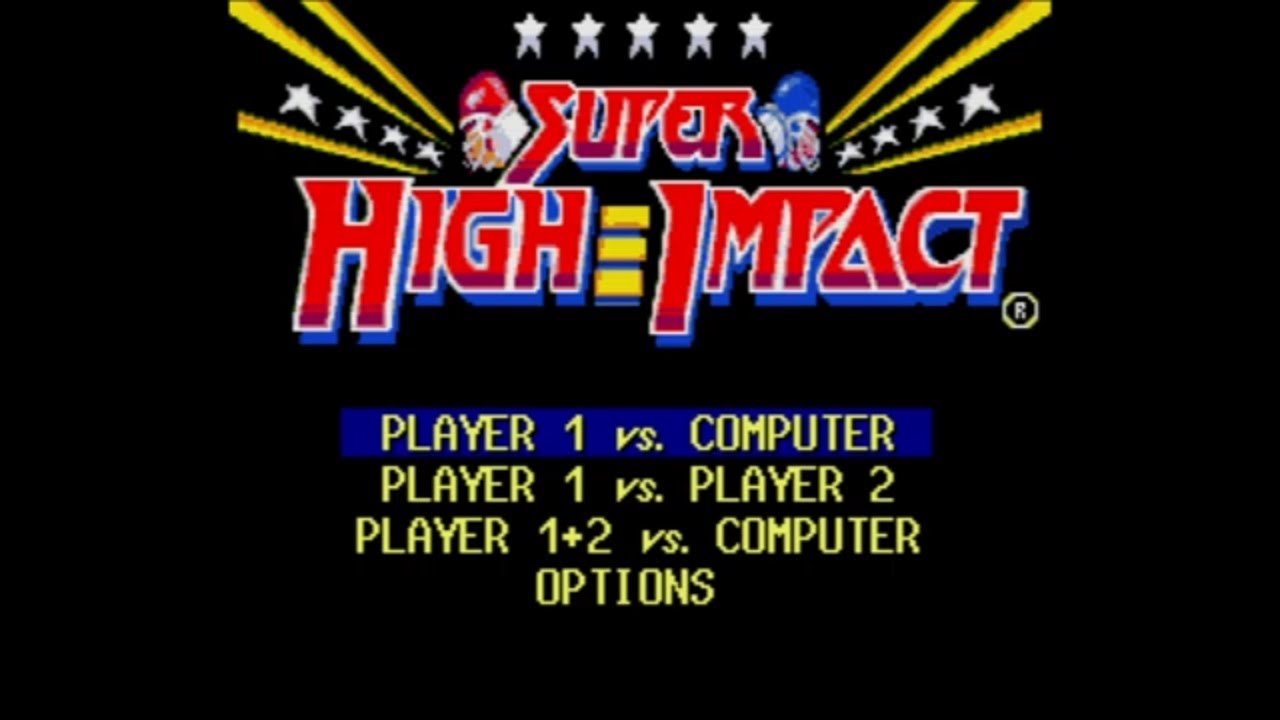 Super High Impact - Super Nintendo Entertainment System - Intro & Title Screen