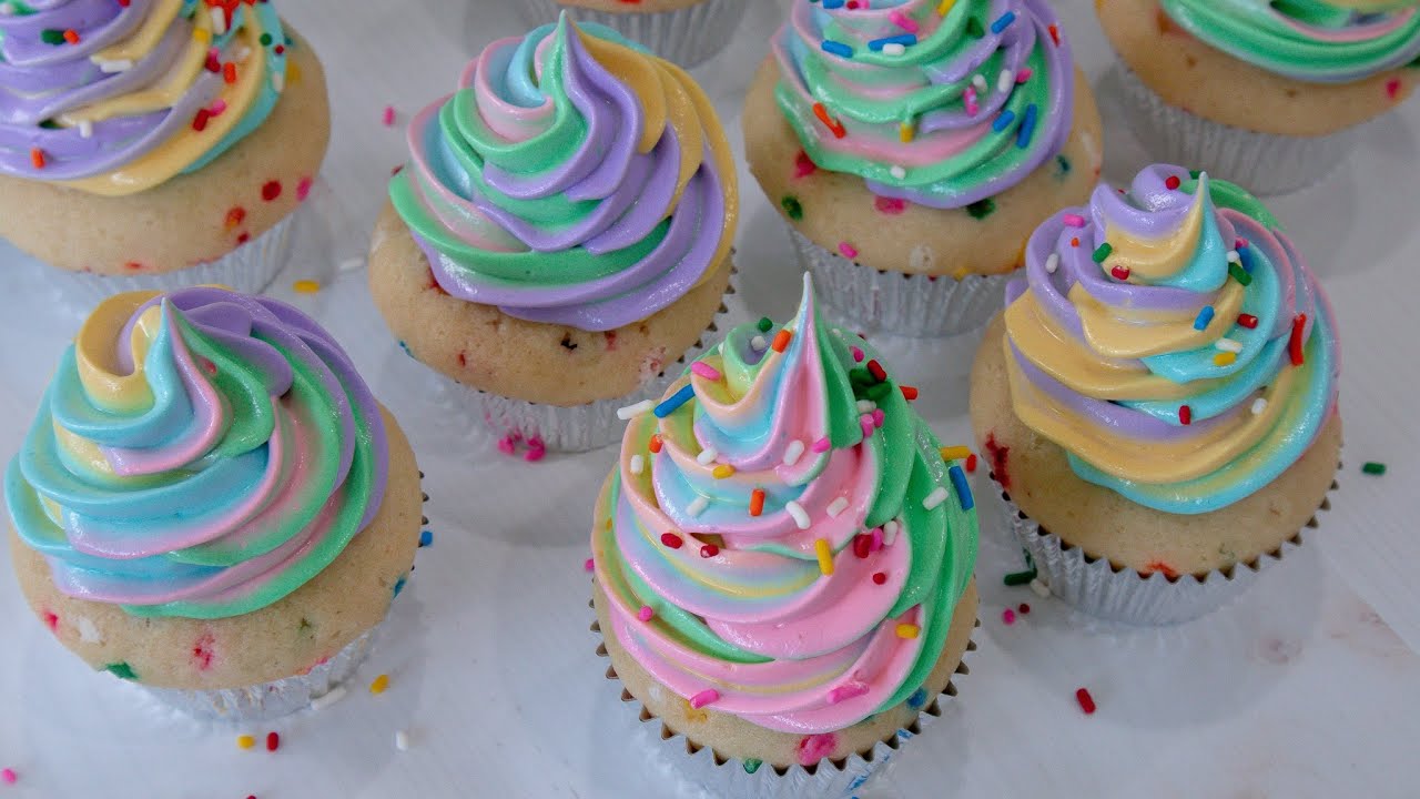 Cupcakes de colores para los peques de la casa