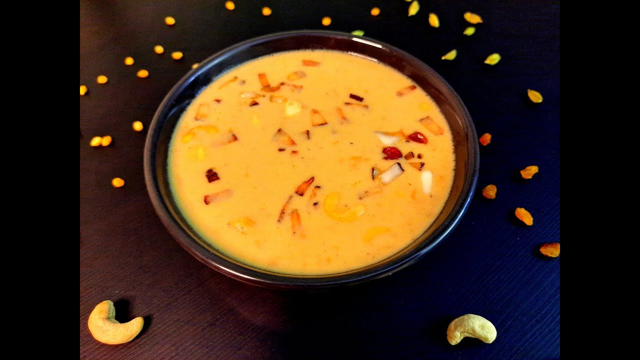 Chana Dal Kheer (Paruppu Payasam) - Kerala Style Recipe - Split Chickpeas South Indian Dessert