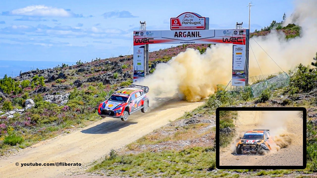 WRC RALLY DE PORTUGAL 2023 no SALTO de ARGANIL casa do PPD