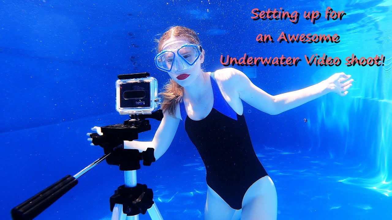 Setting up for an Awesome Underwater Video shoot! 💙🏊‍♀️ #photography #underwaterphotography #gopro