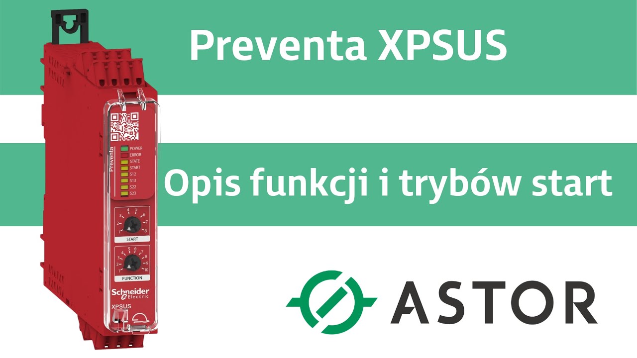 Preventa XPSUS – Opis funkcji i trybów start