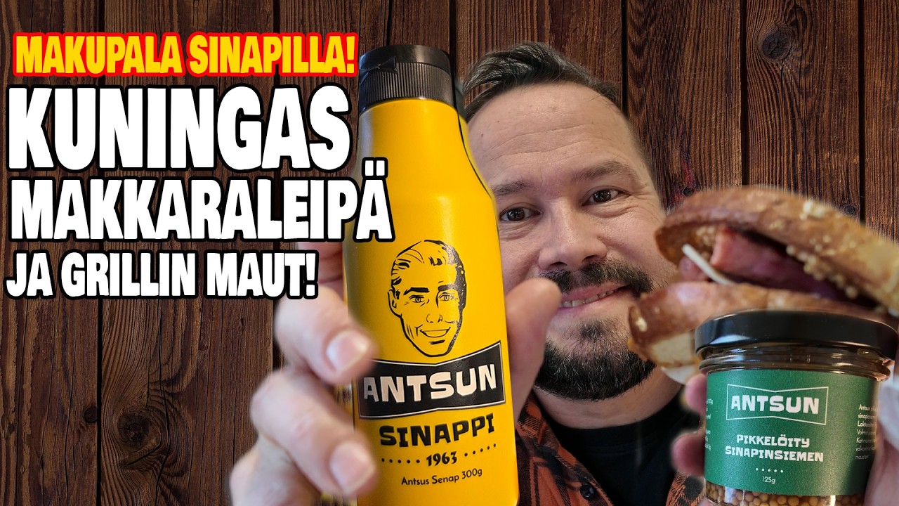 GRILLIKIOSKIN MAKKARALEIPÄ ANSTUN SINAPILLA JA TUUNATTUNA! KLASSIKKOMAKUJA