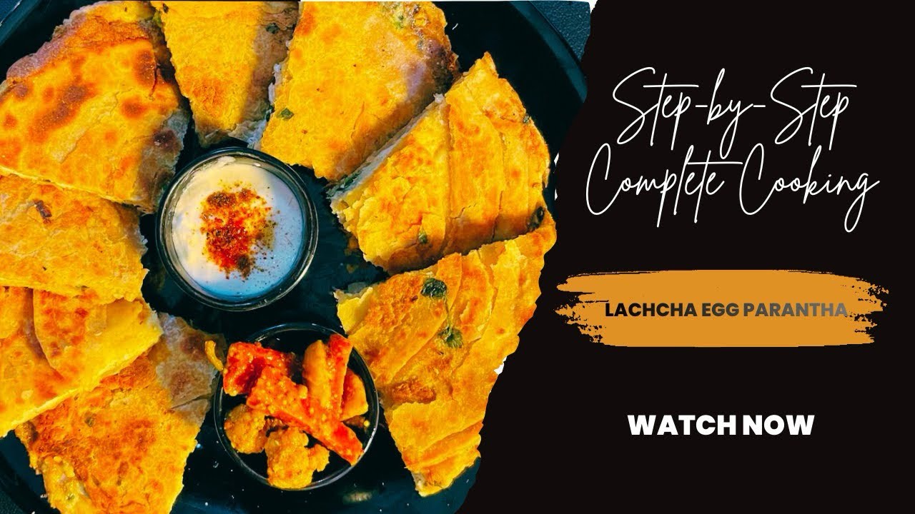 Street Style Egg Lachcha ParathCrispy &Flaky Breakfast Recipe/Egg Lachcha Paratha Recipe/Egg Paratha