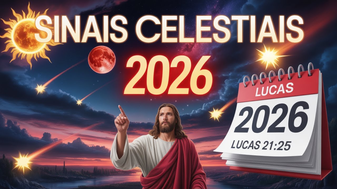 SINAIS CELESTIAIS 2026: O que JESUS ANUNCIOU sobre o Sol, a Lua e as Estrelas (Lucas 21:25)