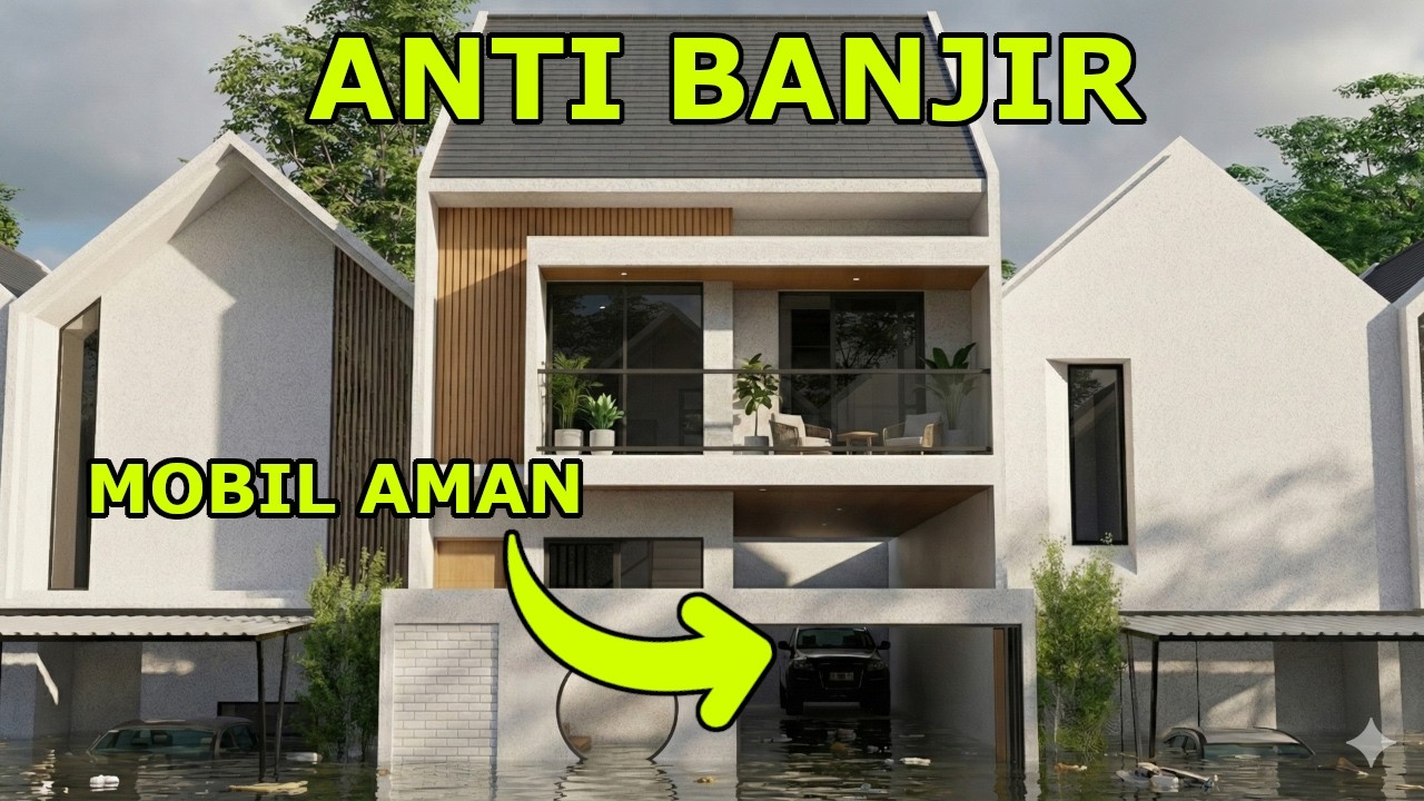 TETANGGA PANIK, RUMAH INI MALAH SANTAI! 😱 Rumah Anti Banjir