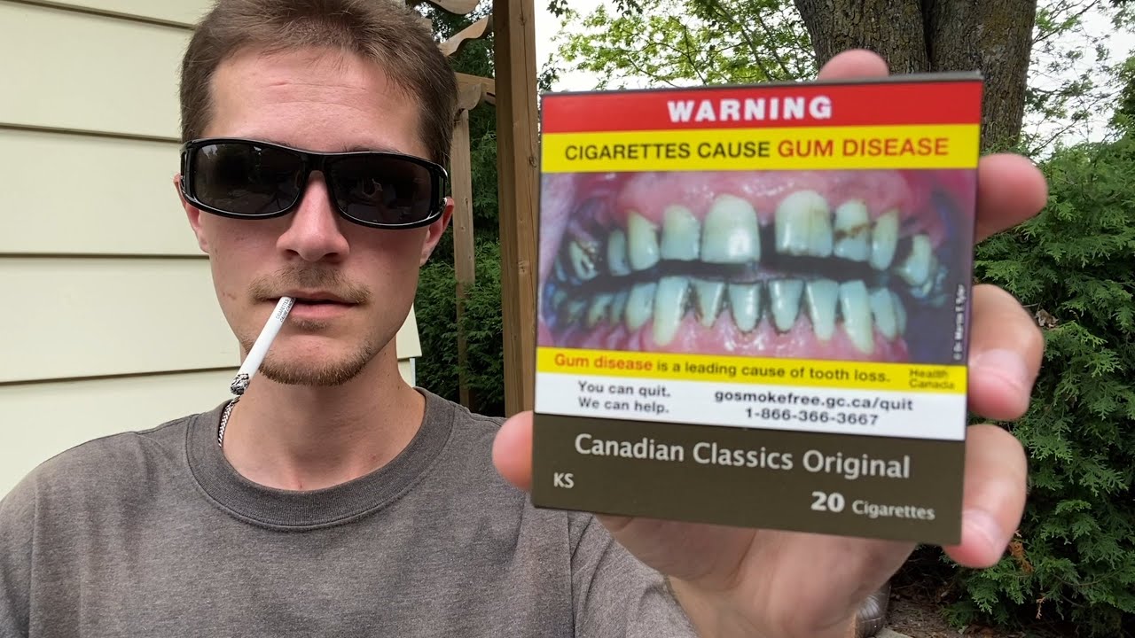 Smoking a Canadian Cigarette for the First Time