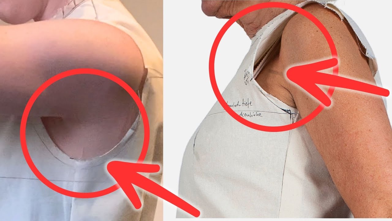 Das Armloch: Achtung, so soll es NICHT sitzen!