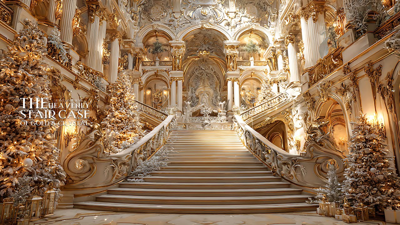 Step into The Heavenly Staircase of Gold & Crystal 4K