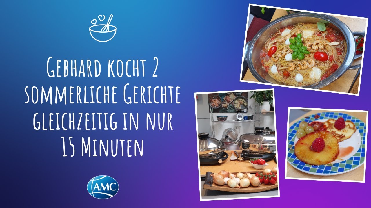 Gebhard kocht 2 Gerichte in nur 15 Minuten mit dem AMC Kochgeschirr | AMC Easyquick One Pot Pasta